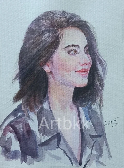 ภาพวาดสีน้ำใหม่ดาวิกา