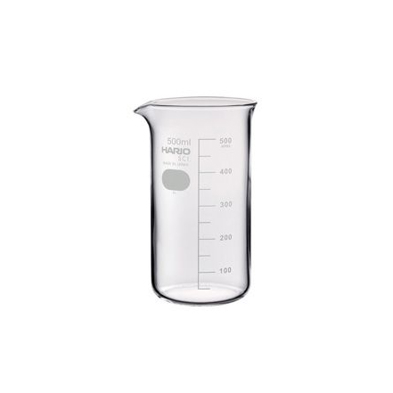 บีกเกอร์แก้ว ถ้วยตวงแก้ว beaker 500 ml / HARIO(082) Tall Beaker 500( With Measurements)/TB-500SCI