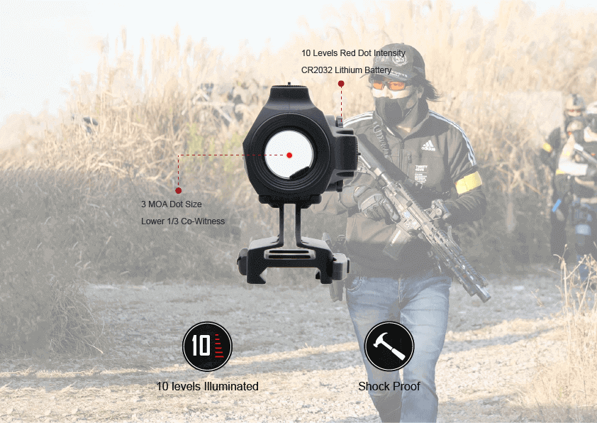 Vector Optics Maverick-IV 1x20 Mini Rubber Armored Reflex Sight