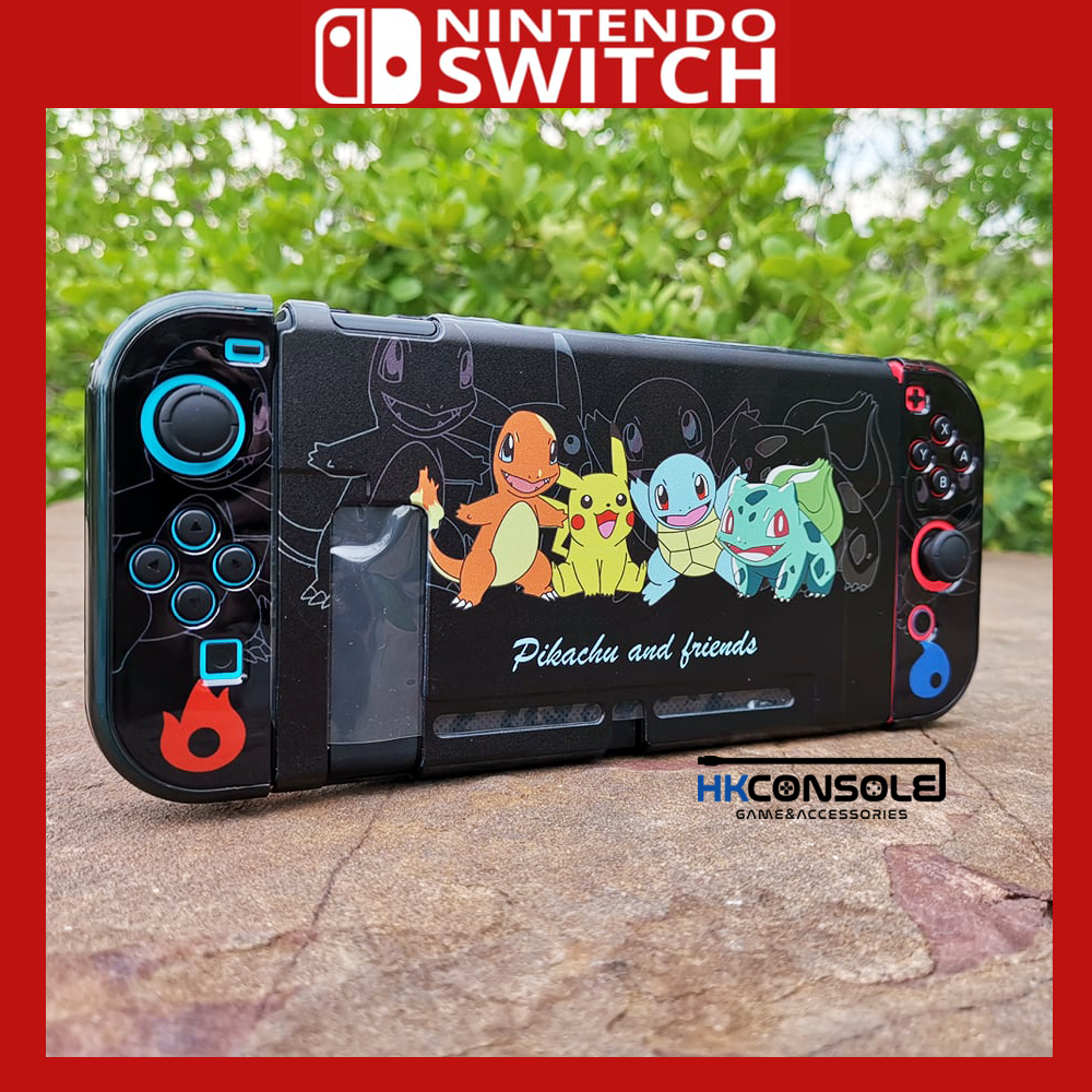 Nintendo Switch case คละลาย *รุ่นนี้สามารถใส่เคสลง Dock ได้ ไม่ต้องถอดออก งานดี สกรีนคมชัด*