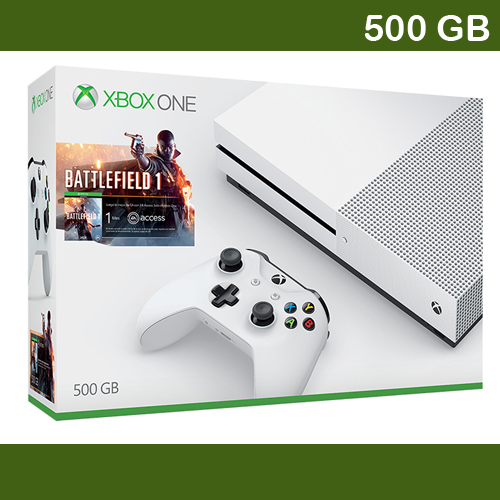XBOX ONE S 500 GB (White) ฟรี ! Digital download Battlefield 1
