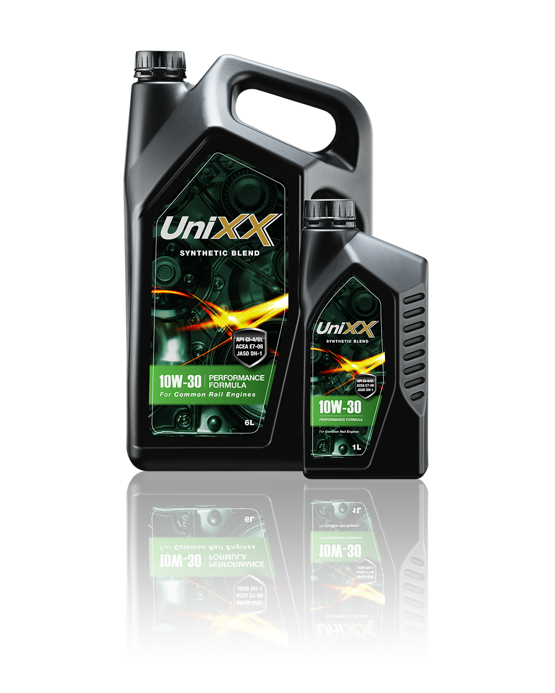 UniXX 10W-30 น้ำมันเครื่องกึ่งสังเคราะห์มาตรฐาน สูตรพรีเมี่ยม