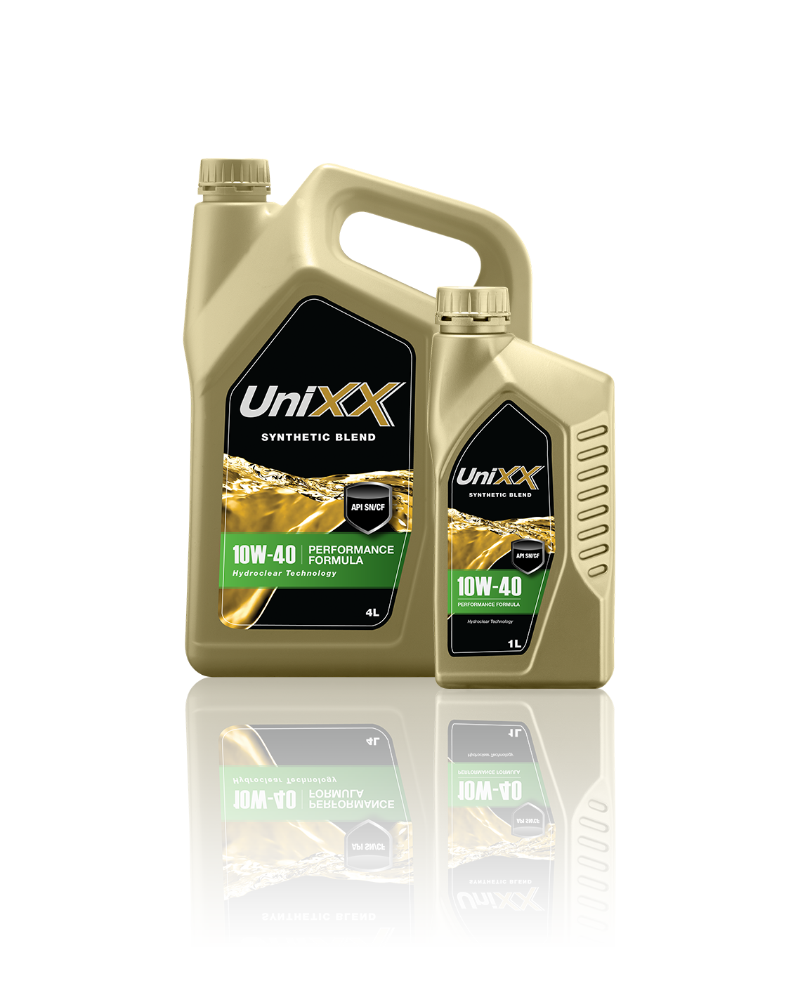 UniXX 10W40 น้ำมันเครื่องกึ่งสังเคราะห์ ขนาด 4 ลิตร + แถมฟรี 1 ลิตร