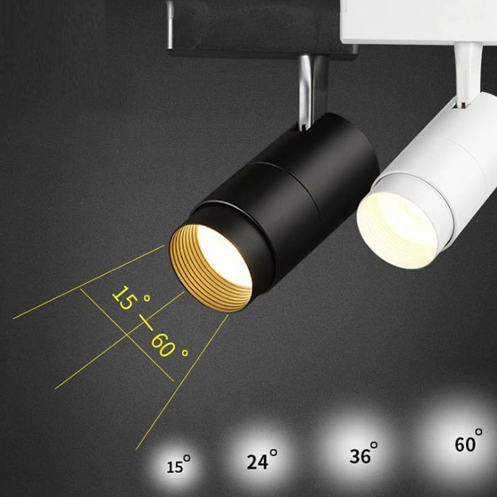 SPIRAL LED TRACKLIGHT Adjustable 15 º - 60 º