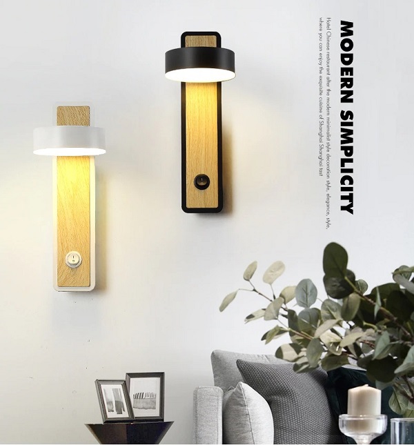 Wooden Modern LED Wall Lights