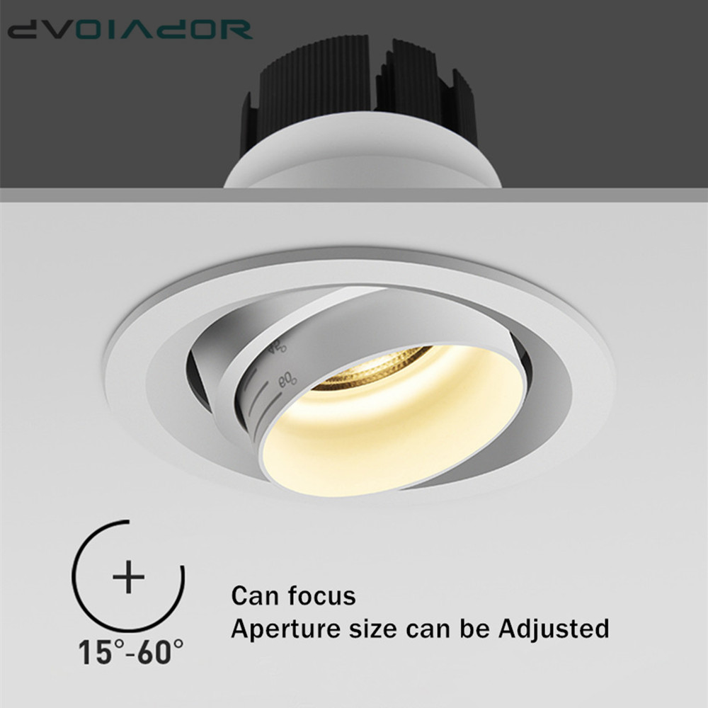 CYCLONE LED RECESSED DOWNLIGHT  Dimmable  Adjustable 15º -60º