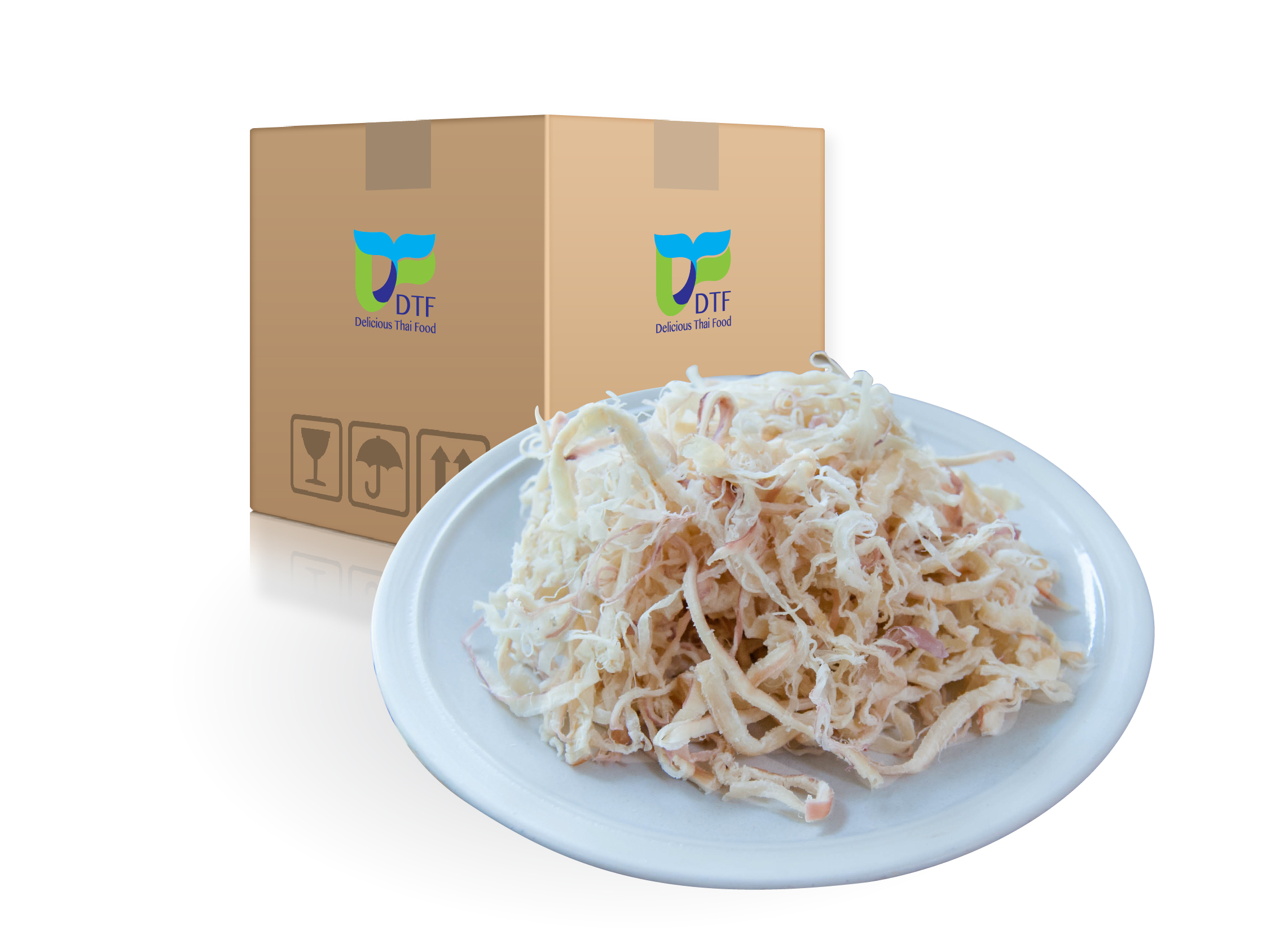 Dried Shredded Squid  (Spicy Flavor) by whole carton 10 kg
