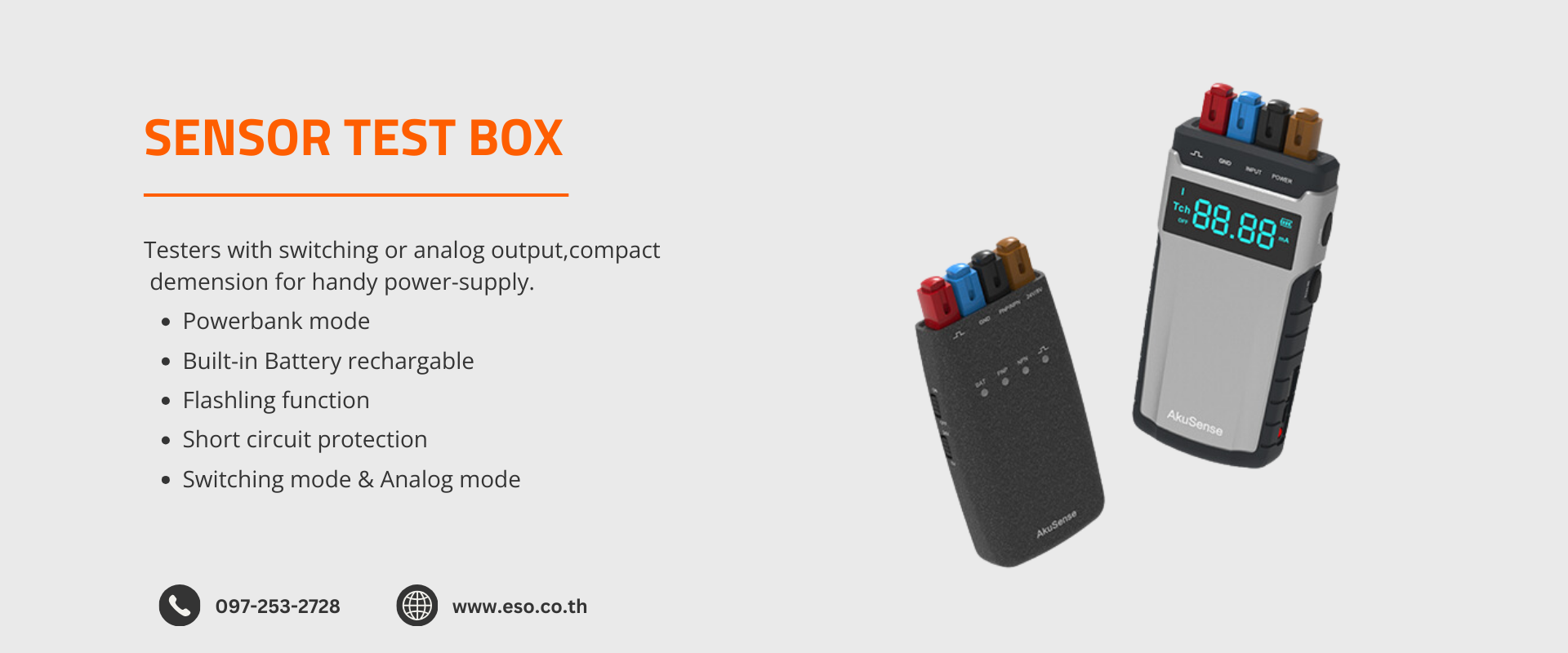 Sensor Check Box SENSOR TEST BOX / อุปกรณ์ทดสอบสัญญาณเซนเซอร์อุตสาหกรรม