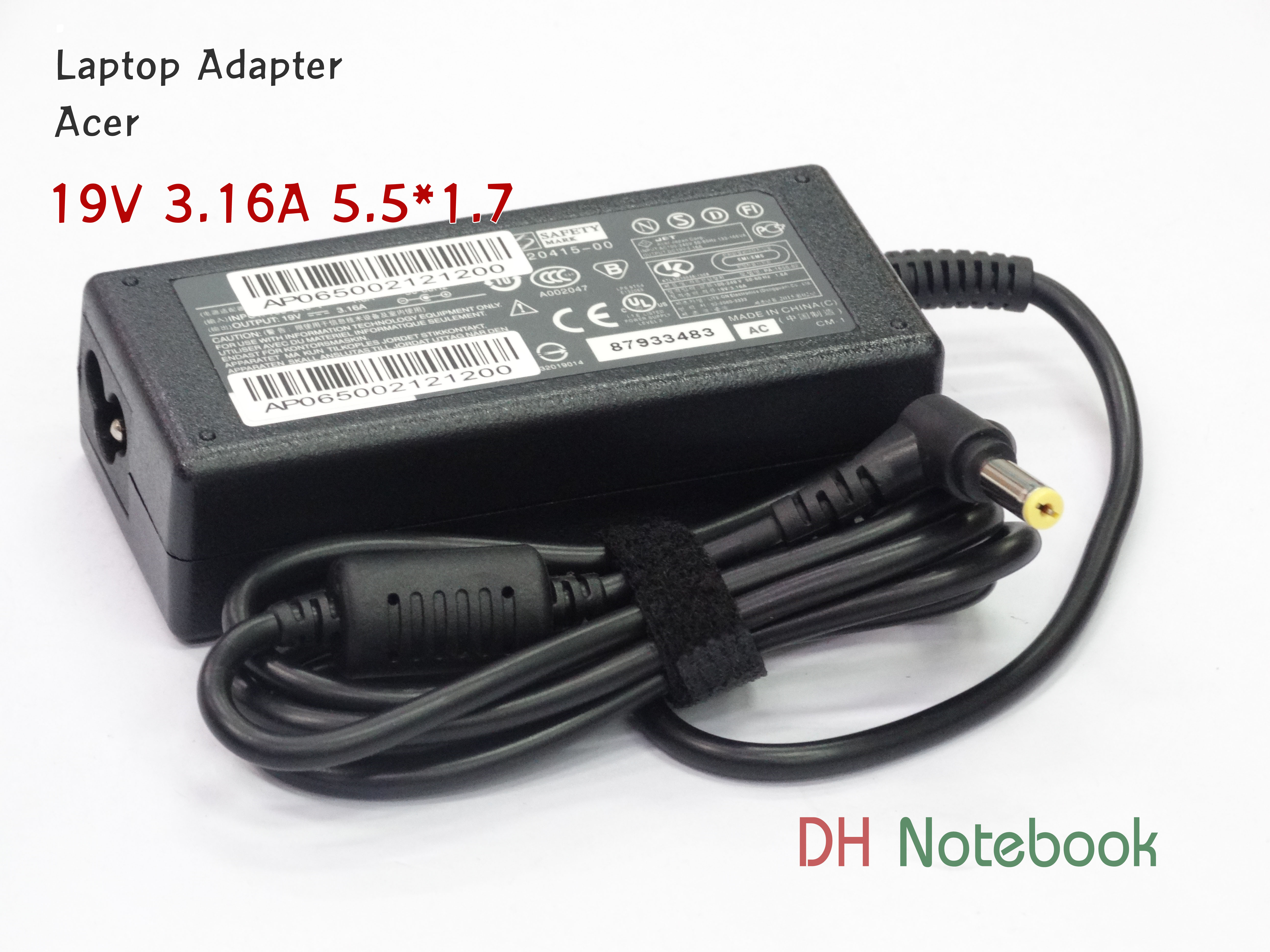 Adapter ACER 19V 3.16A (5.5*1.7)
