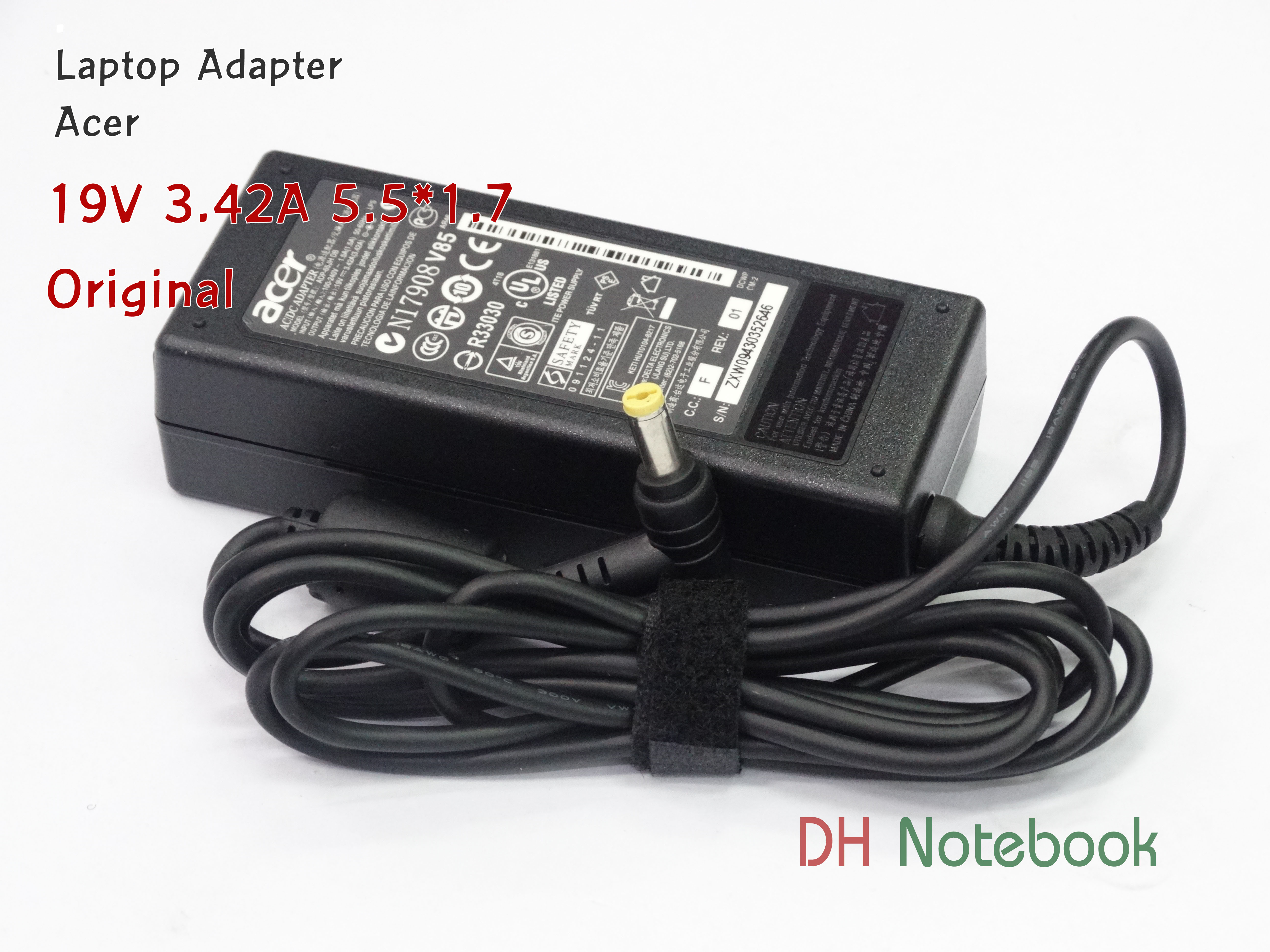 Adapter ACER 19V 3.42A 5.5*1.7 ของแท้