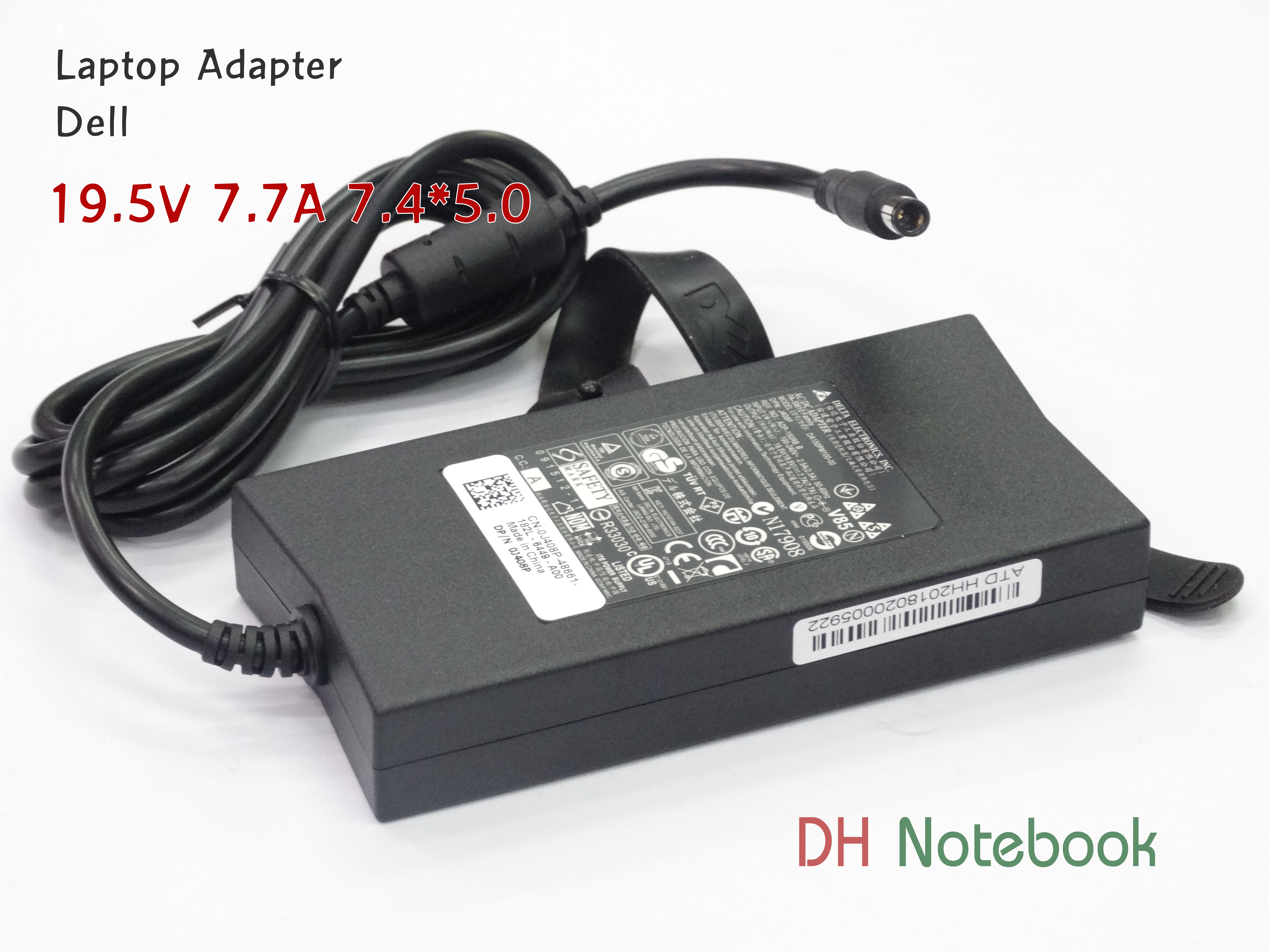 Adapter DELL 19.5V 7.7A (7.4*5.0) Slim ของแท้