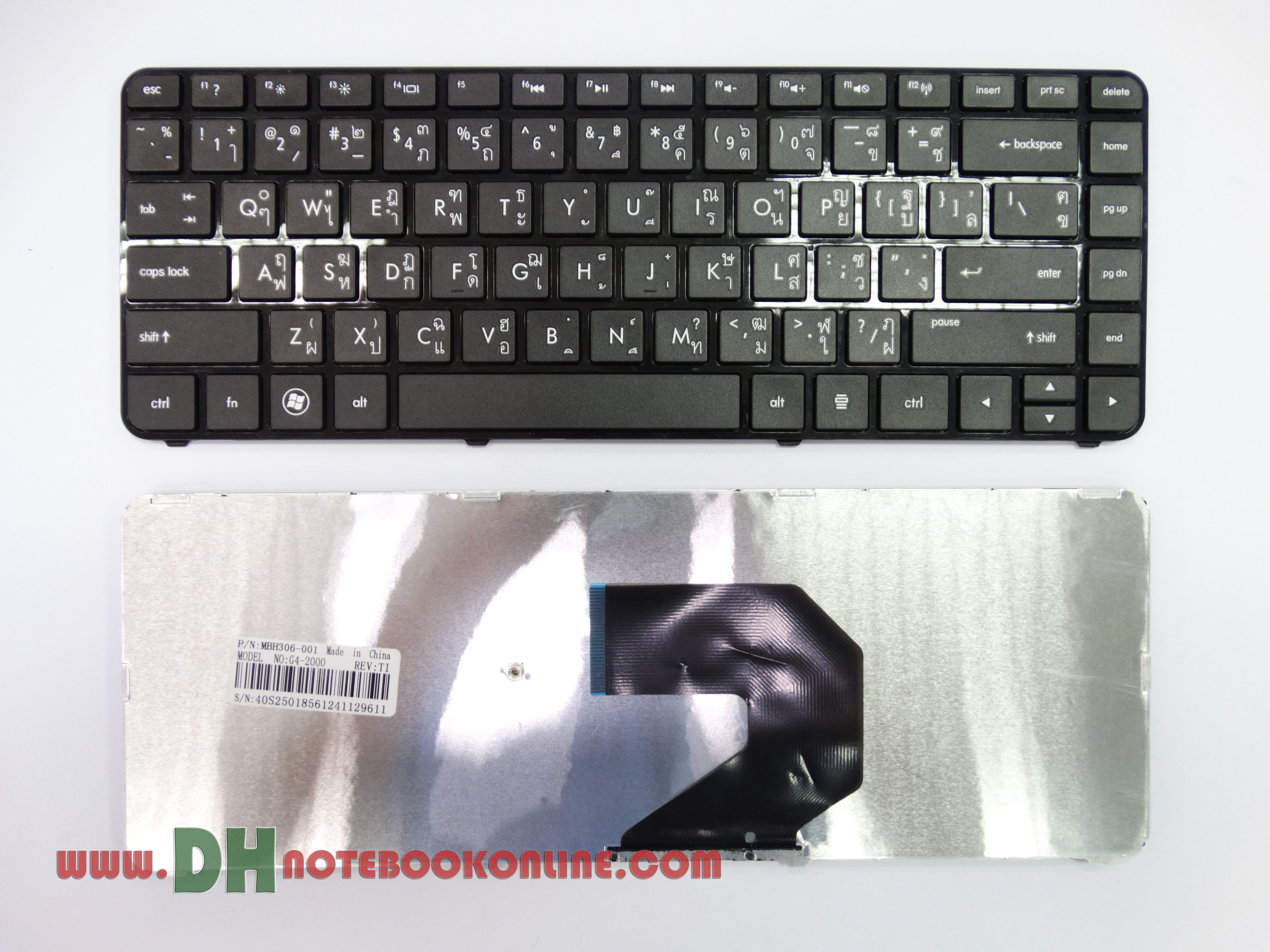 Keyboard Notebook HP Pavilion g4-2000 g4-2320dx ไม่มีเฟรม