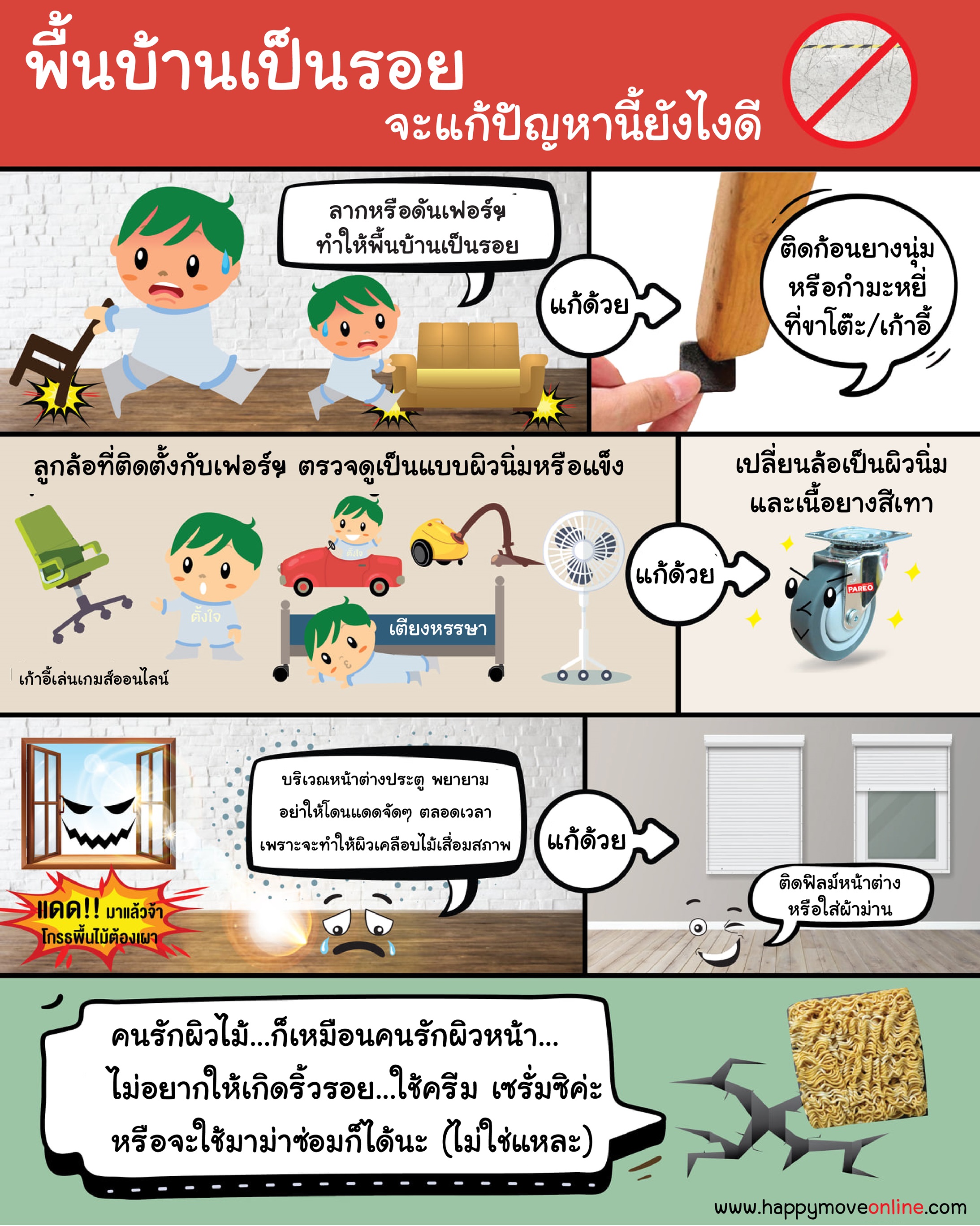 แก้ปัญหาพื้นบ้านเป็นรอย แก้ปัญหาพื้นบ้านเป็นรอย