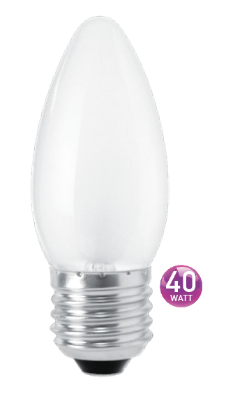 Mini Candle 40w Frosted E27