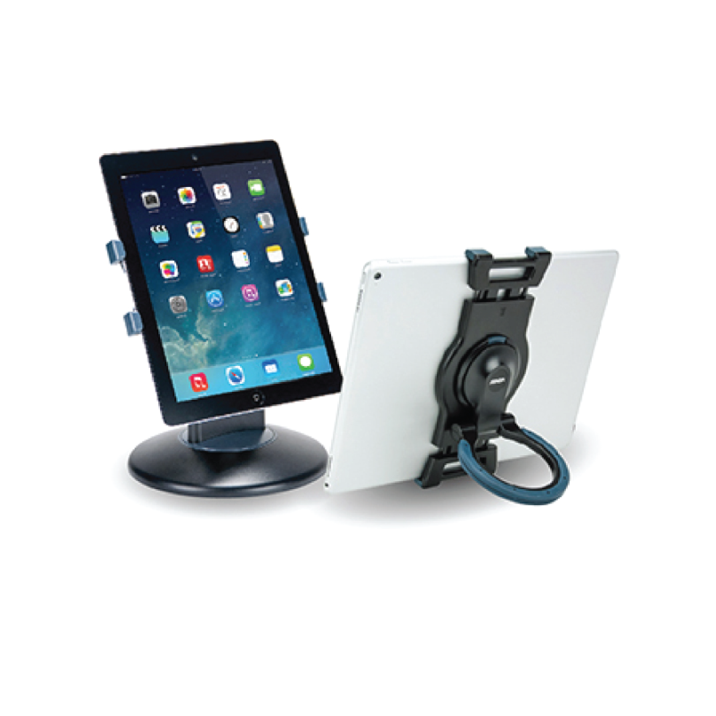 US-5003 Universal Tablet Stand + Station Black (AIDATA) - Bigkidinoffice