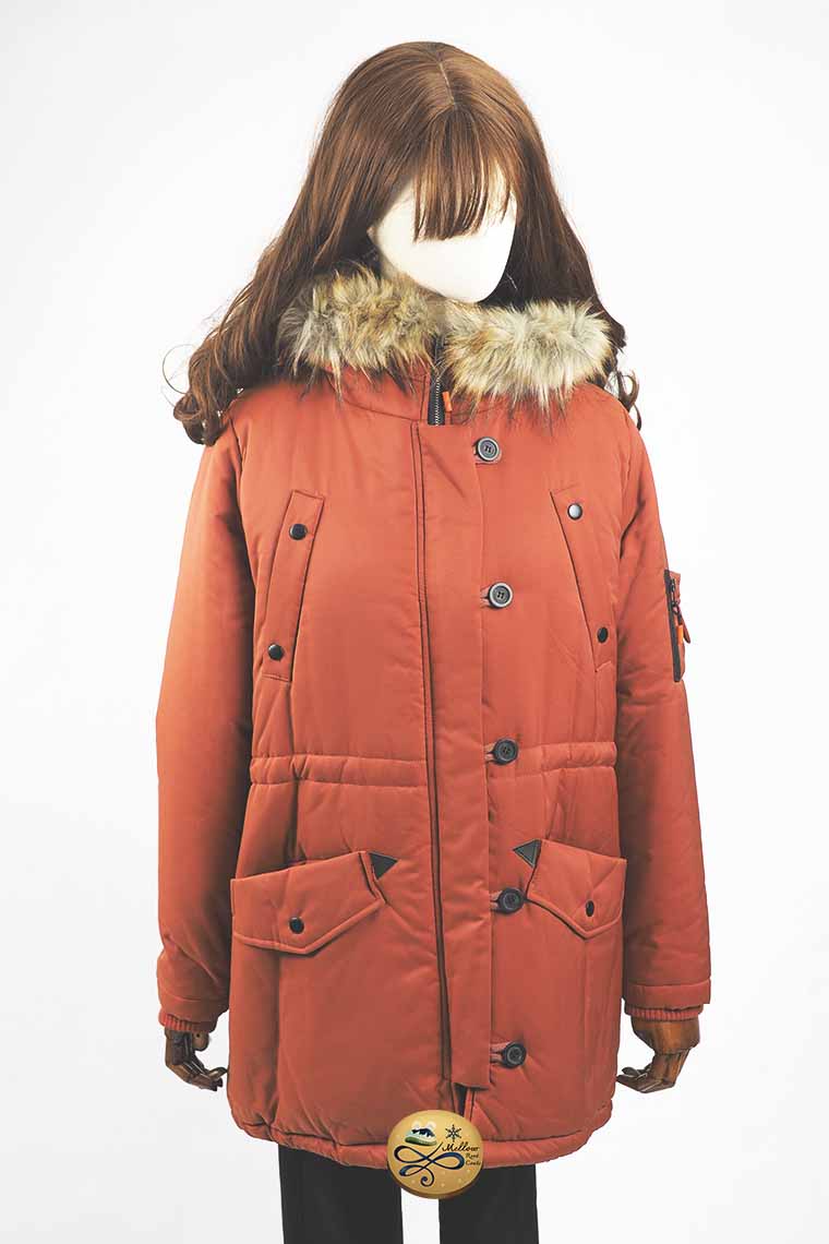 เช่าเสื้อขนเป็ดรุ่น Tuscan Orange Padded Overcoat  0911GDS623FAOR
