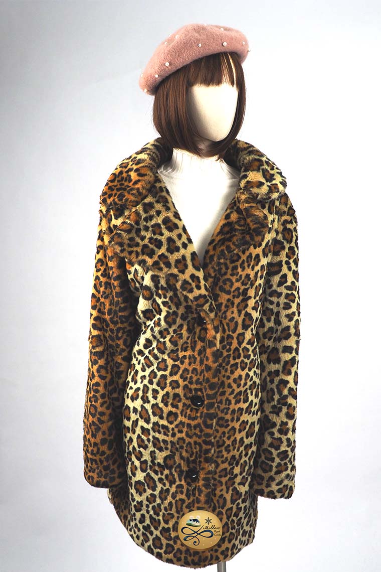 เช่าเสื้อโค้ทผู้หญิง รุ่น Leopard Long Coats 0911GCL605FABR2XL1