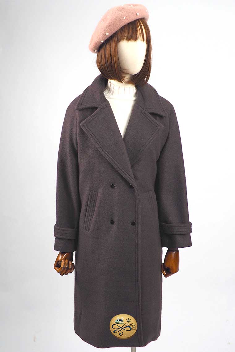 เช่าเสื้อโค้ทผู้หญิง รุ่น Chocolate breasted Coat  901GCL025FABRXL1