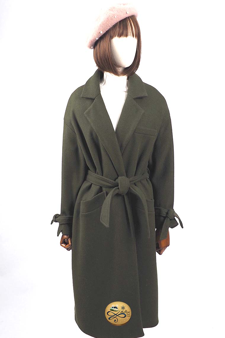 เช่าเสื้อโค้ทผู้หญิง รุ่น  Verdant Green Wrap Coat	902GCL038FAGNF1