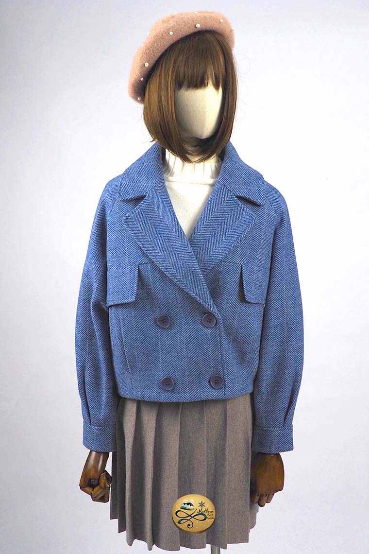 เช่าเสื้อโค้ทผู้หญิง รุ่น   Whispy Blue Pea Jacket  902GCS302FABLM2