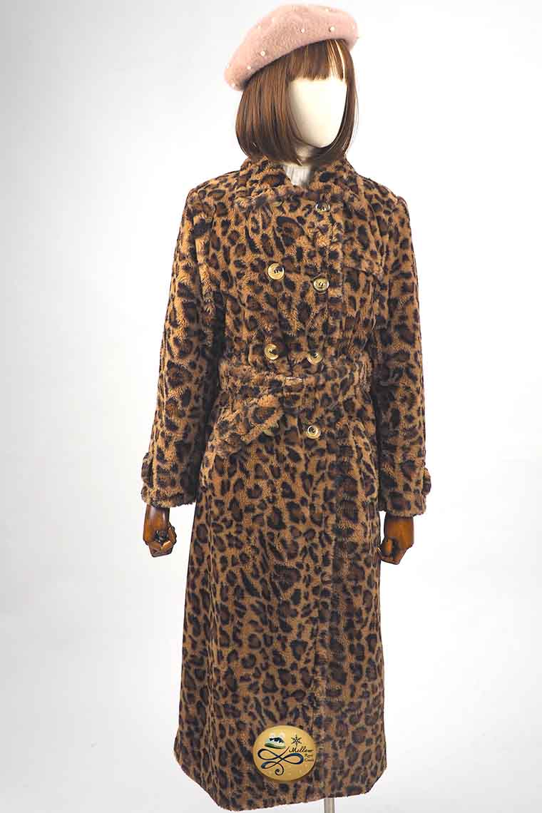 เช่าเสื้อโค้ทผู้หญิง รุ่น  Leopard breasted Coat 0907GCL478FAMXL1
