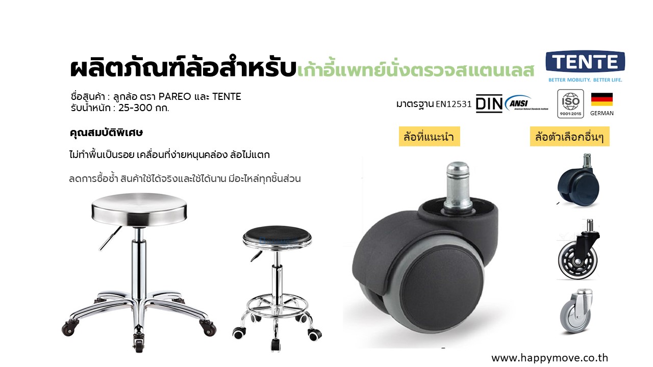 ล้อเก้าอี้แพทย์