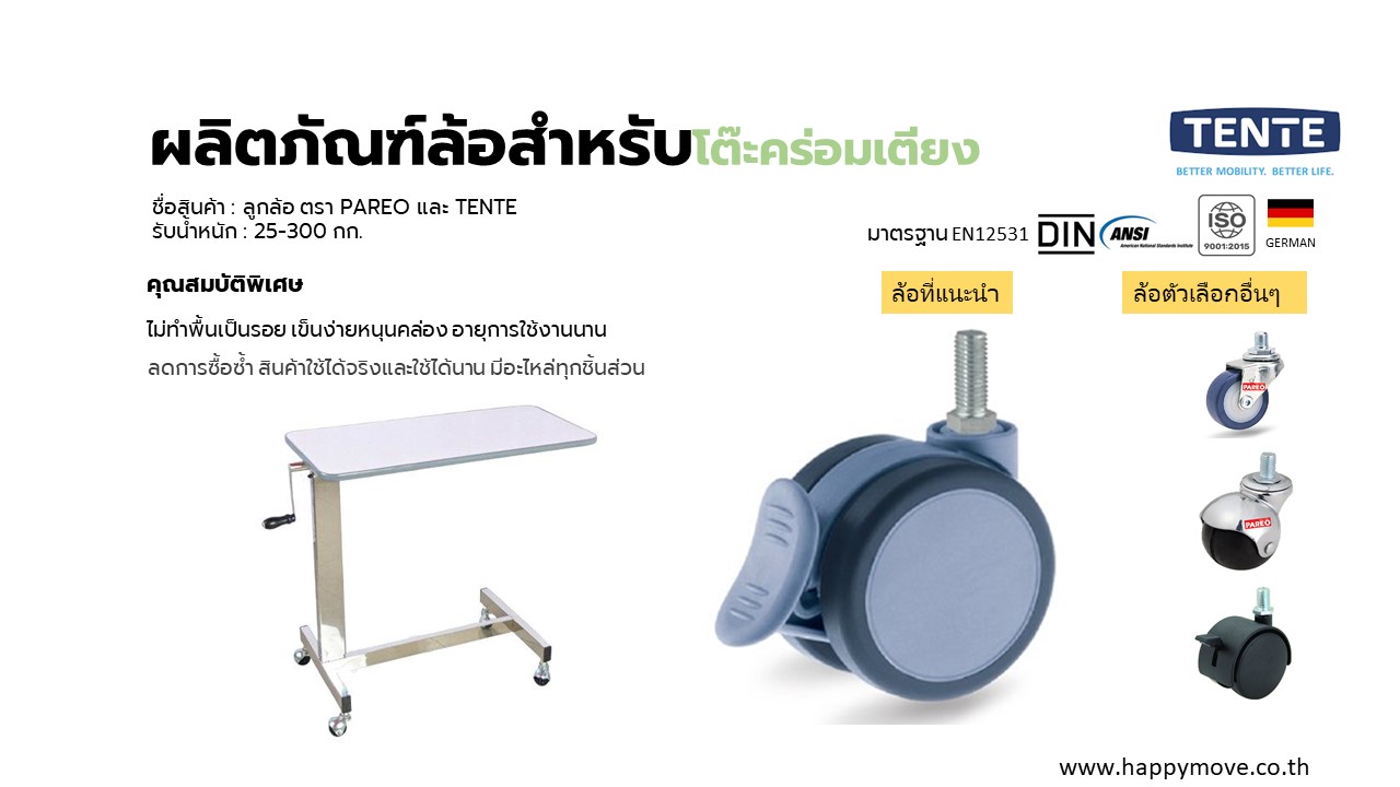 อะไหล่ล้อคร่อมเตียง