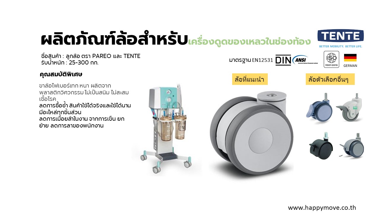 อะไหล้ล้อเครื่องดูดของเหลว