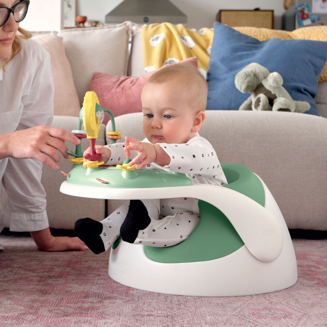 เก้าอี้หัดนั่ง Baby Snug Floor Seat with Activity Tray - สี Eucalyptus