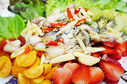 Mackerel and Fruits Salad