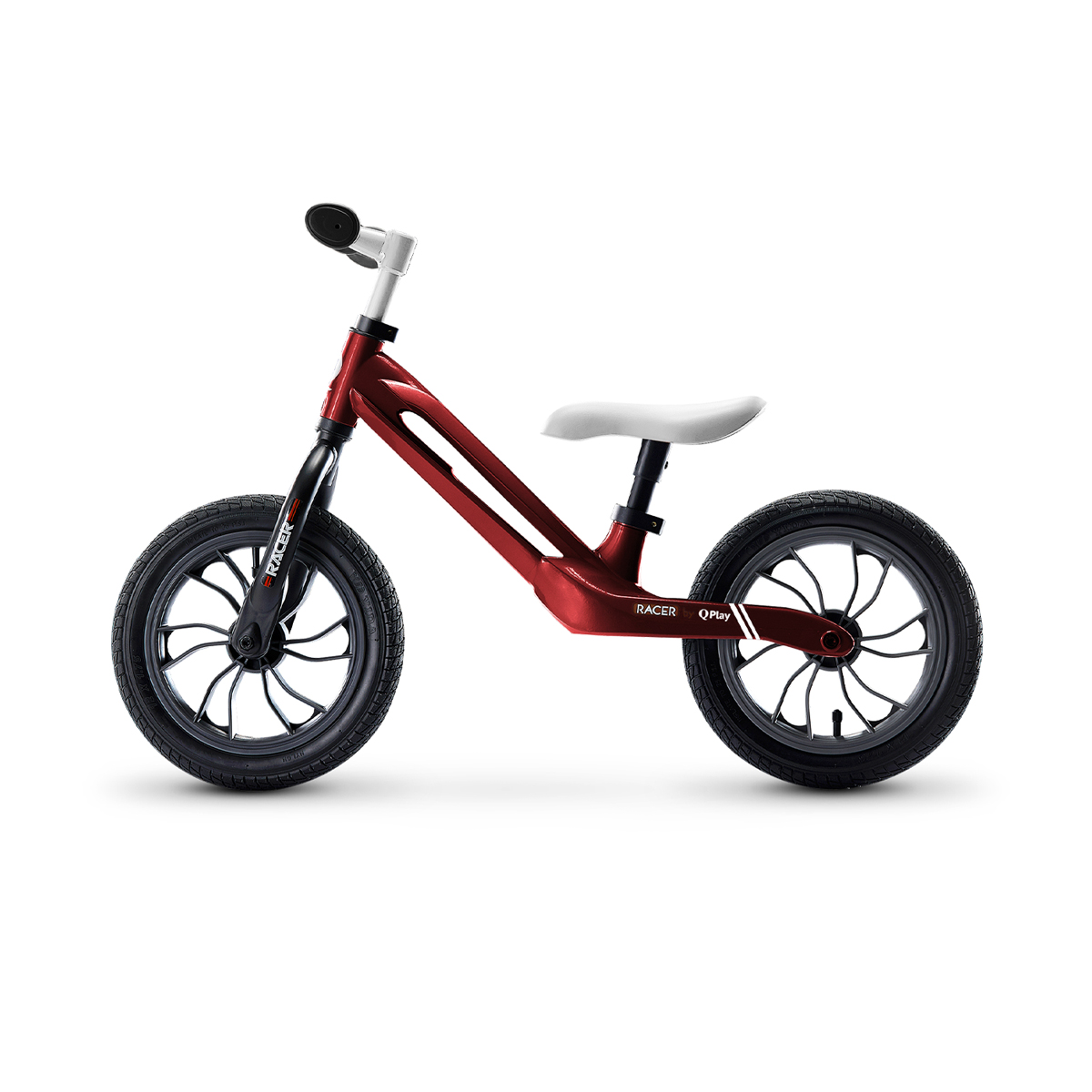 QPlay Racer Balance Bike จักรยานทรงตัว 12 นิ้ว สีแดง - ขาว