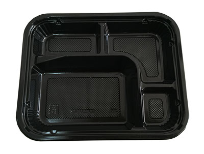กล่องอาหารใหญ่ 4 หลุม PS/PS