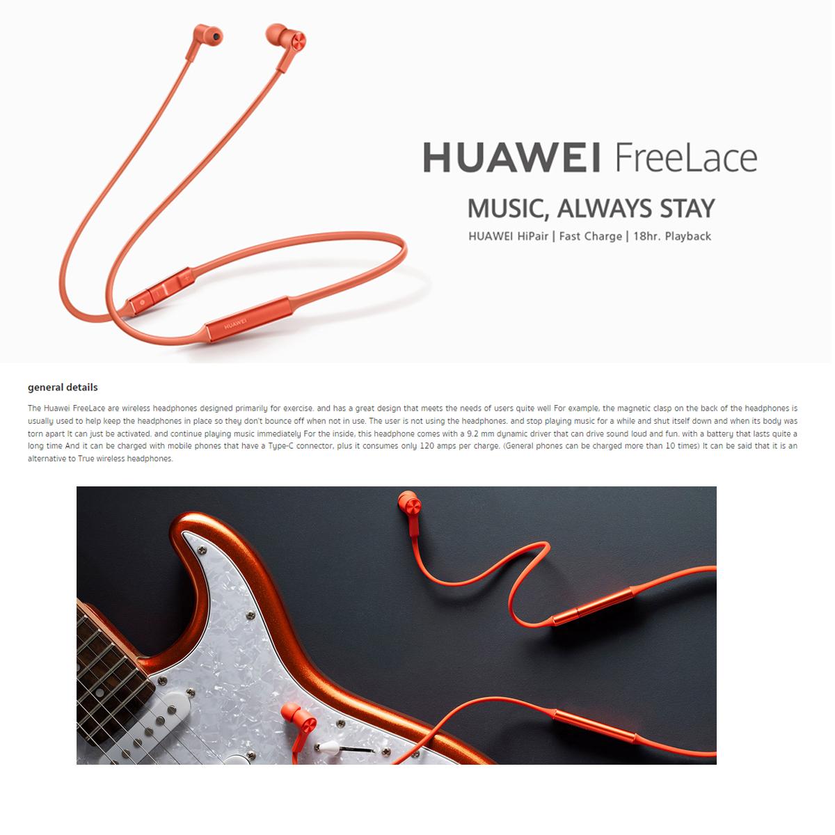 Audifonos freelace online huawei