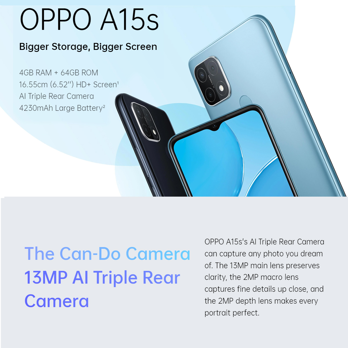 Yappe Store - OPPO A15s is back! With a larger capacity of