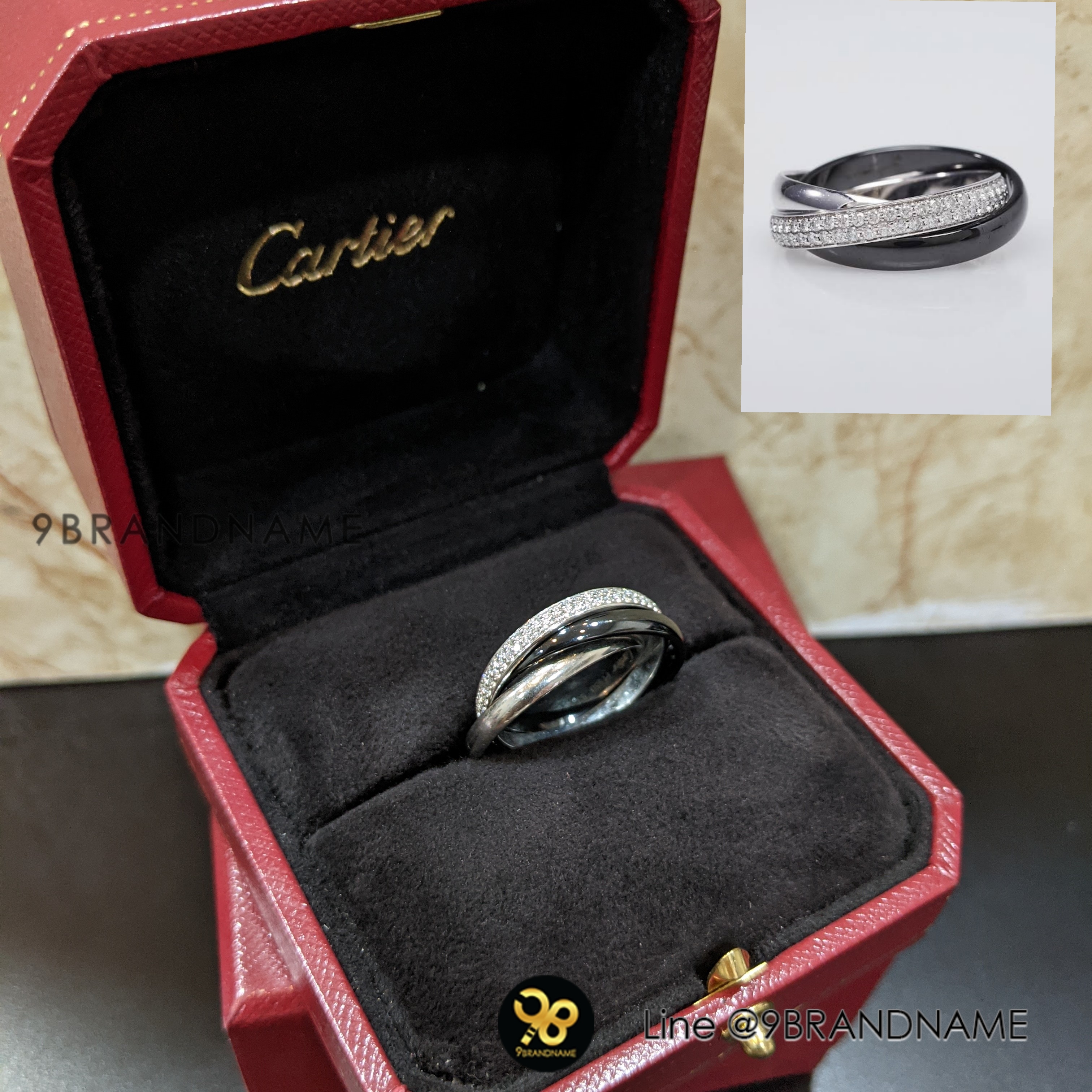 used cartier trinity ring