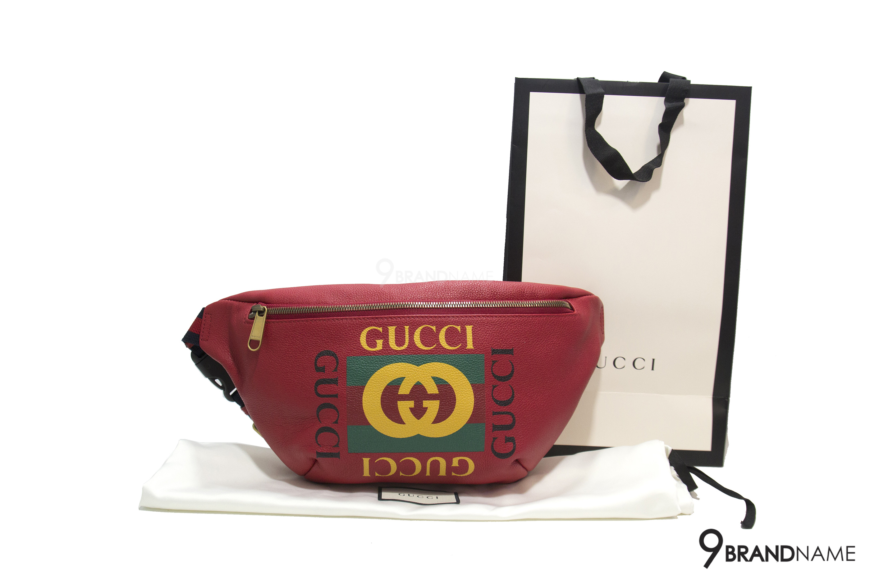 Gucci Black Print Small Belt Bag - 9brandname