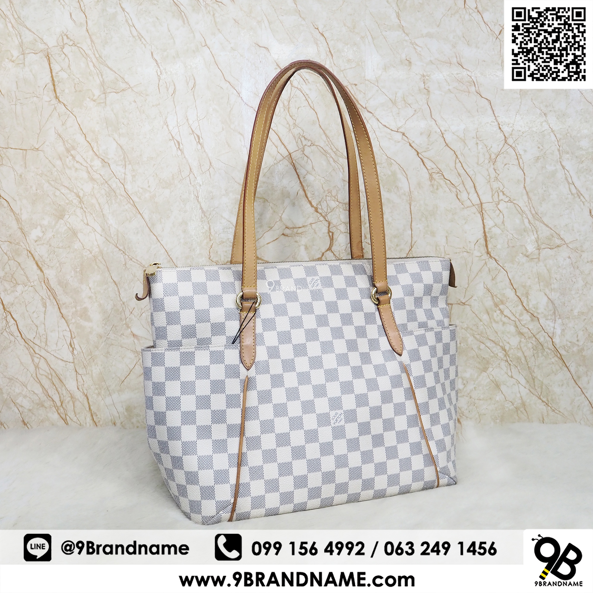 Auth Louis Vuitton Damier Azur Totally PM N51261 Women's Handbag,Tote Bag