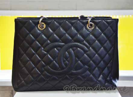 Chanel Grand Shoping Tote (GST) Black Carviar SHW กระเป๋าทรงช็อปปิ้ง สีดำ อไหล่เงิน ไซส์ใหญ่จุใจค่า