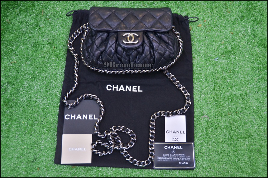 Chanel Mini Chain Around Black SHW - Used Authentic Bag