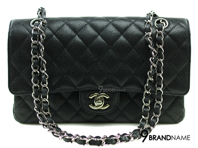 Chanel Classic 10 Black Cavier SHW - Used Authentic Bag