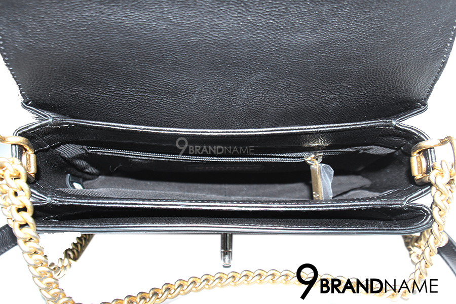 In Stock Chanel Flap Bag Deer Skin Black GHW Size 8 - Authentic