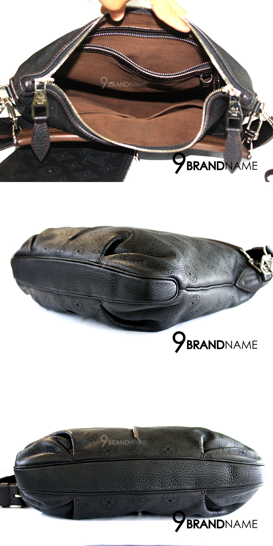 LOUIS VUITTON Louis Vuitton Mahina Selene PM Handbag Shoulder Bag Noir  Black M94035