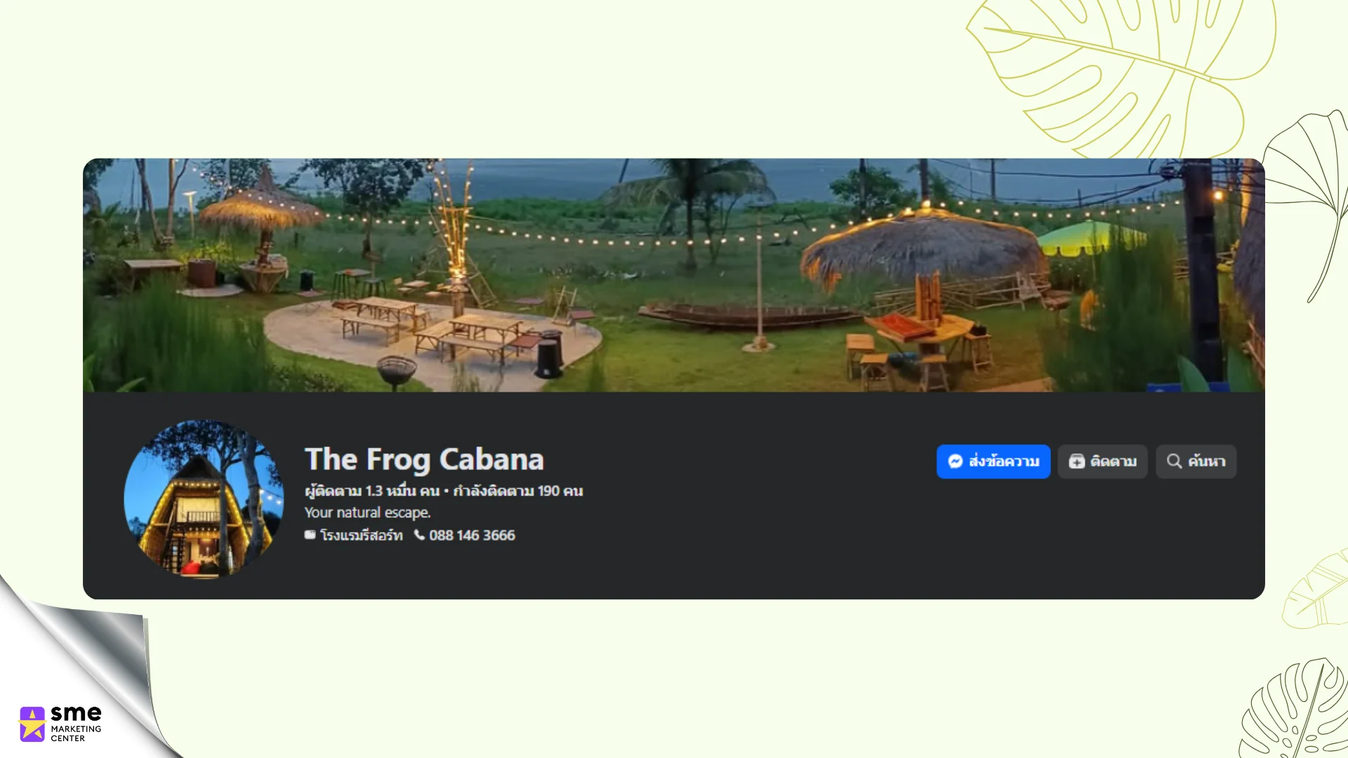 ธุรกิจรีสอร์ท ปักธงชัย The Frog Cabana Resort
