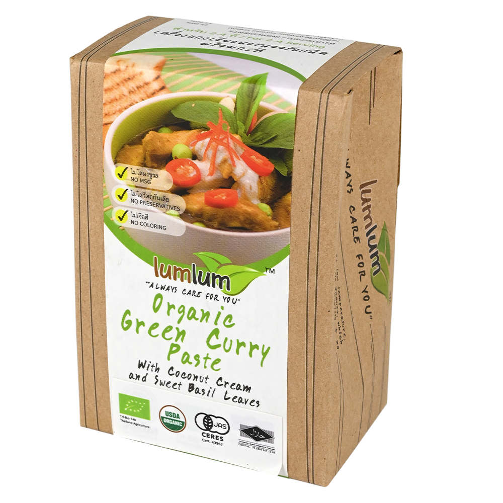 Organic Green Curry Paste with Coconut Milk & Sweet Basil Leaves