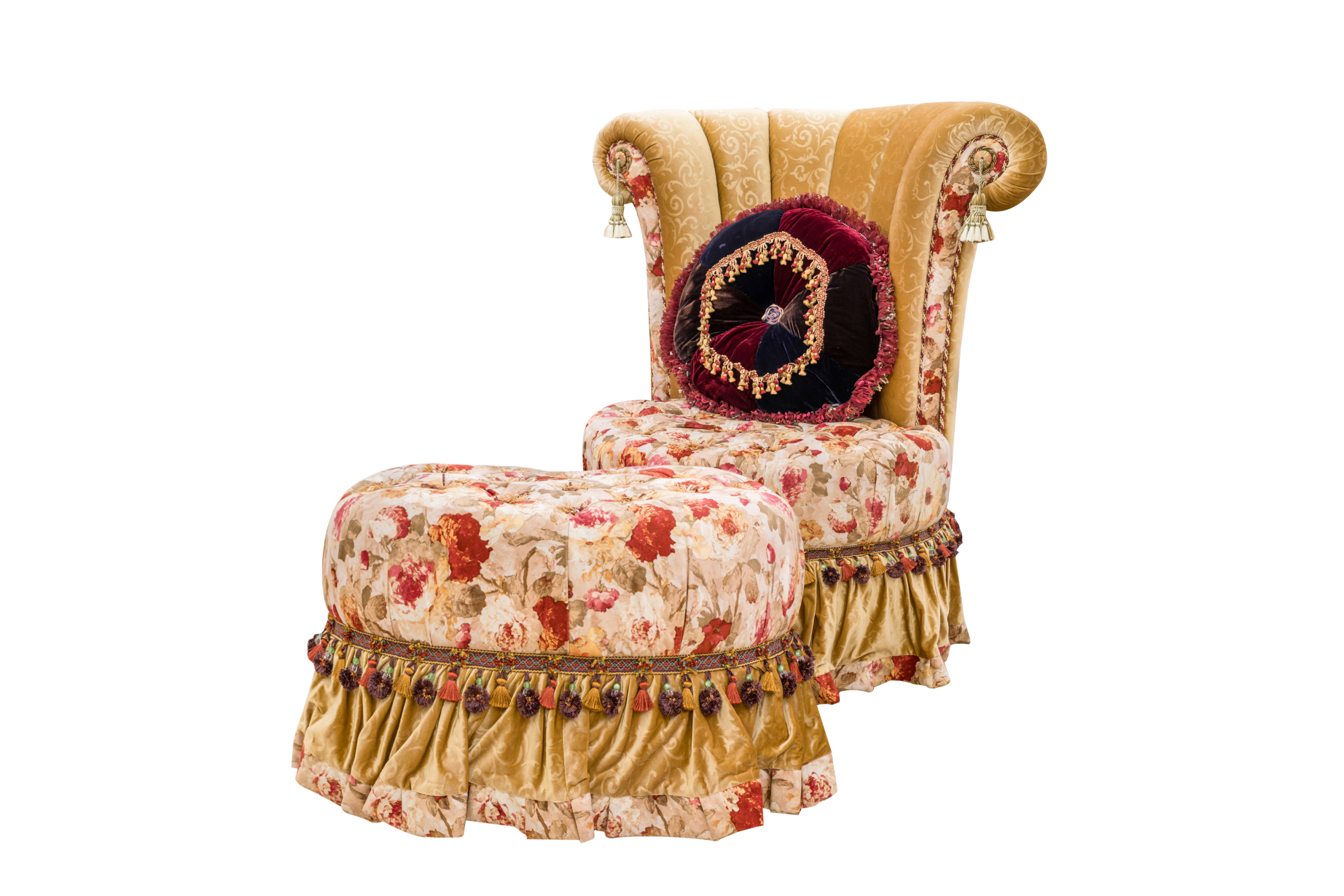 Odette Gold Velvet Royal Chair