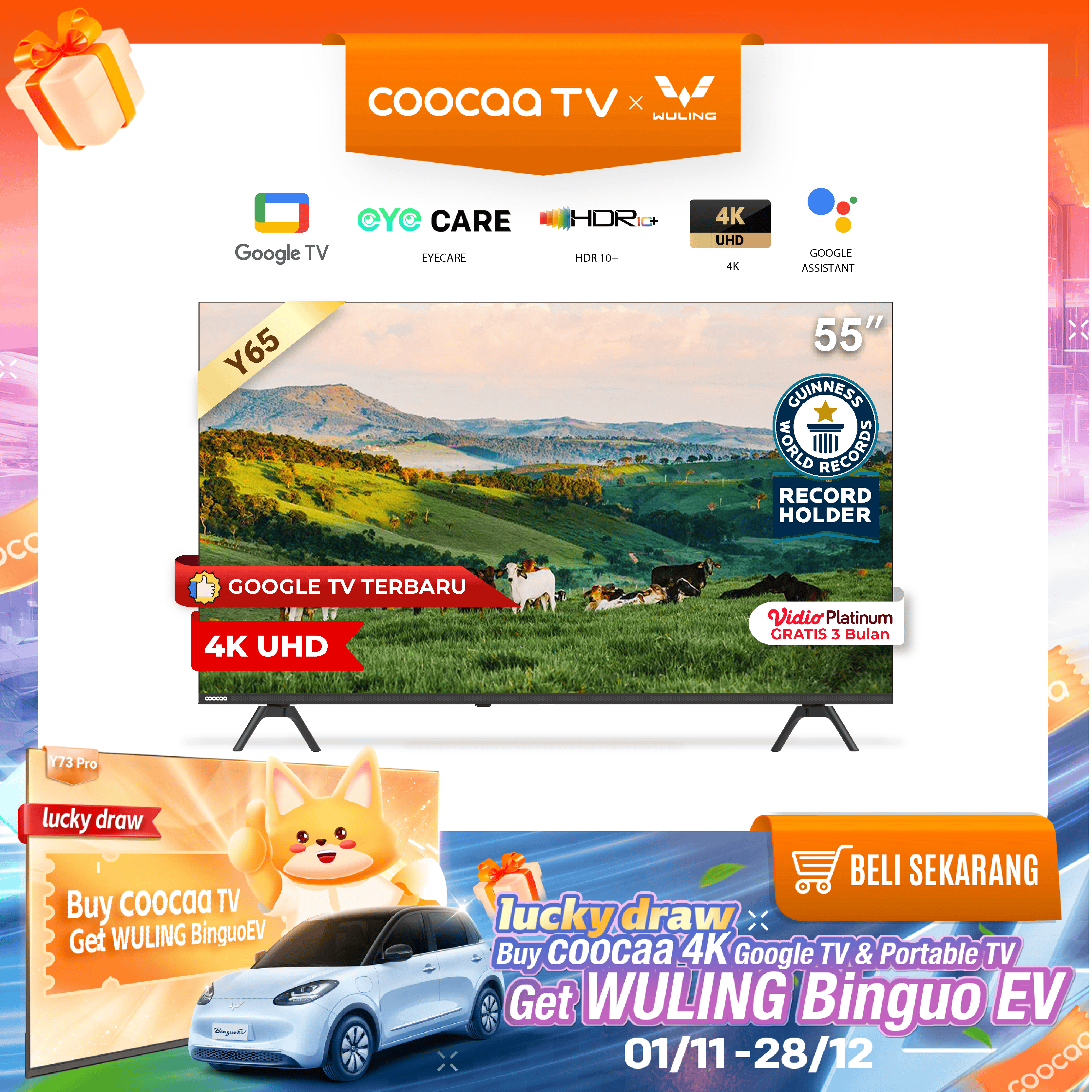 Coocaa 50Y65 4K Google TV
