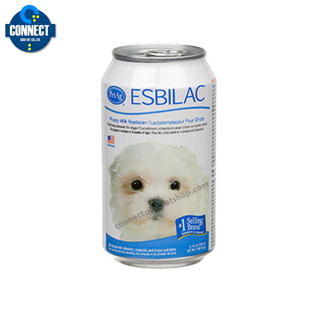 นมพร้อมดื่มสำหรับลูกสุนัข Esbilac (340 กรัม)
