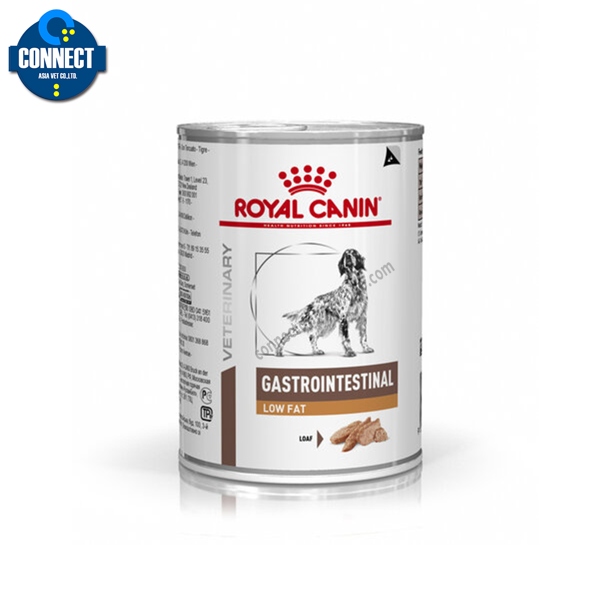Royal Canin GASTROINTESTINAL LOW FAT สุนัขป่วยด้วยภาวะตับอ่อนอักเสบ ภาวะไขมันในเลือดสูง ขนาดกระป๋อง  410 กรัม (จำนวน 1 กระป๋อง)