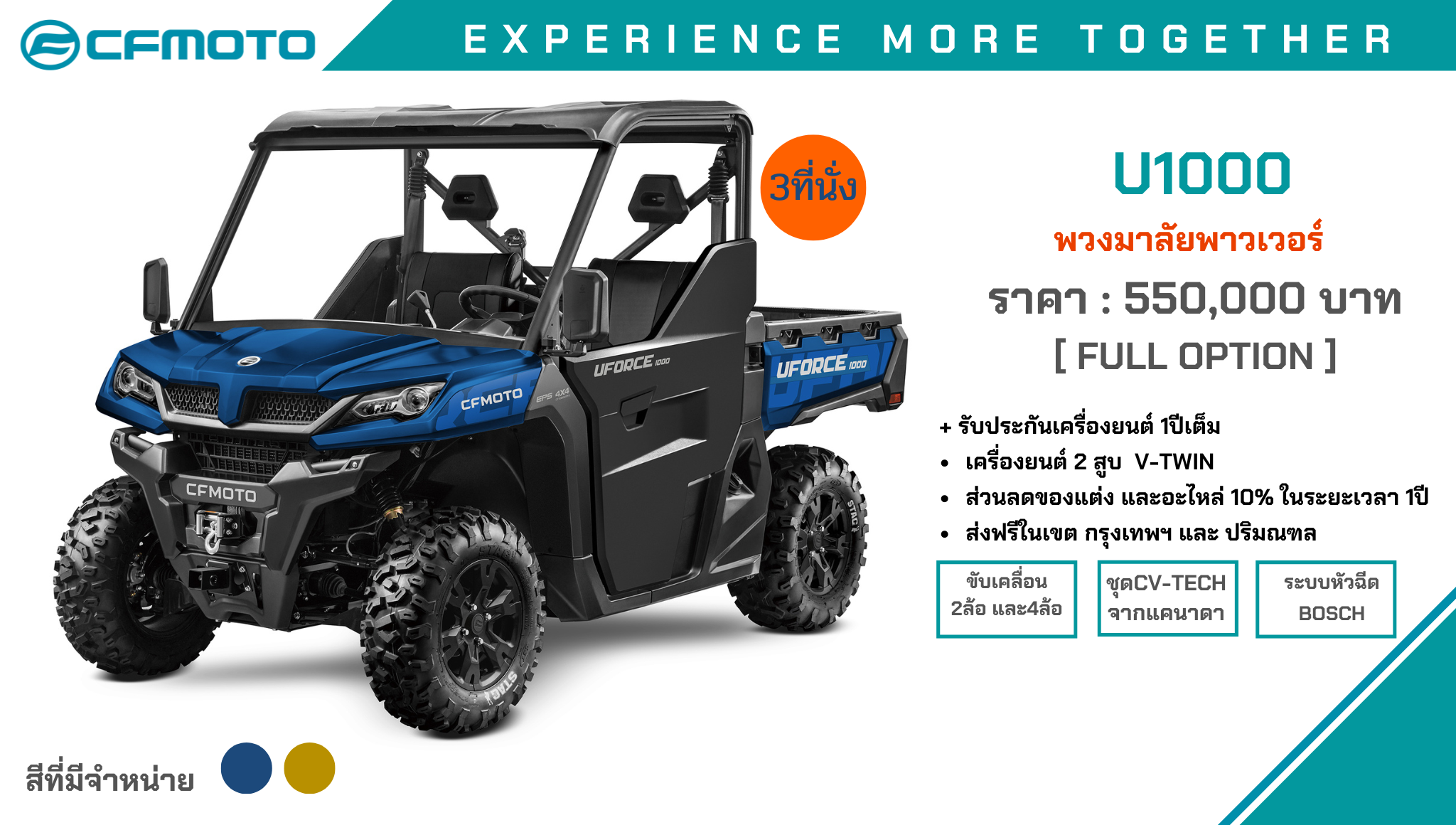 U1000 CFmoto UTV 4x4 1000cc