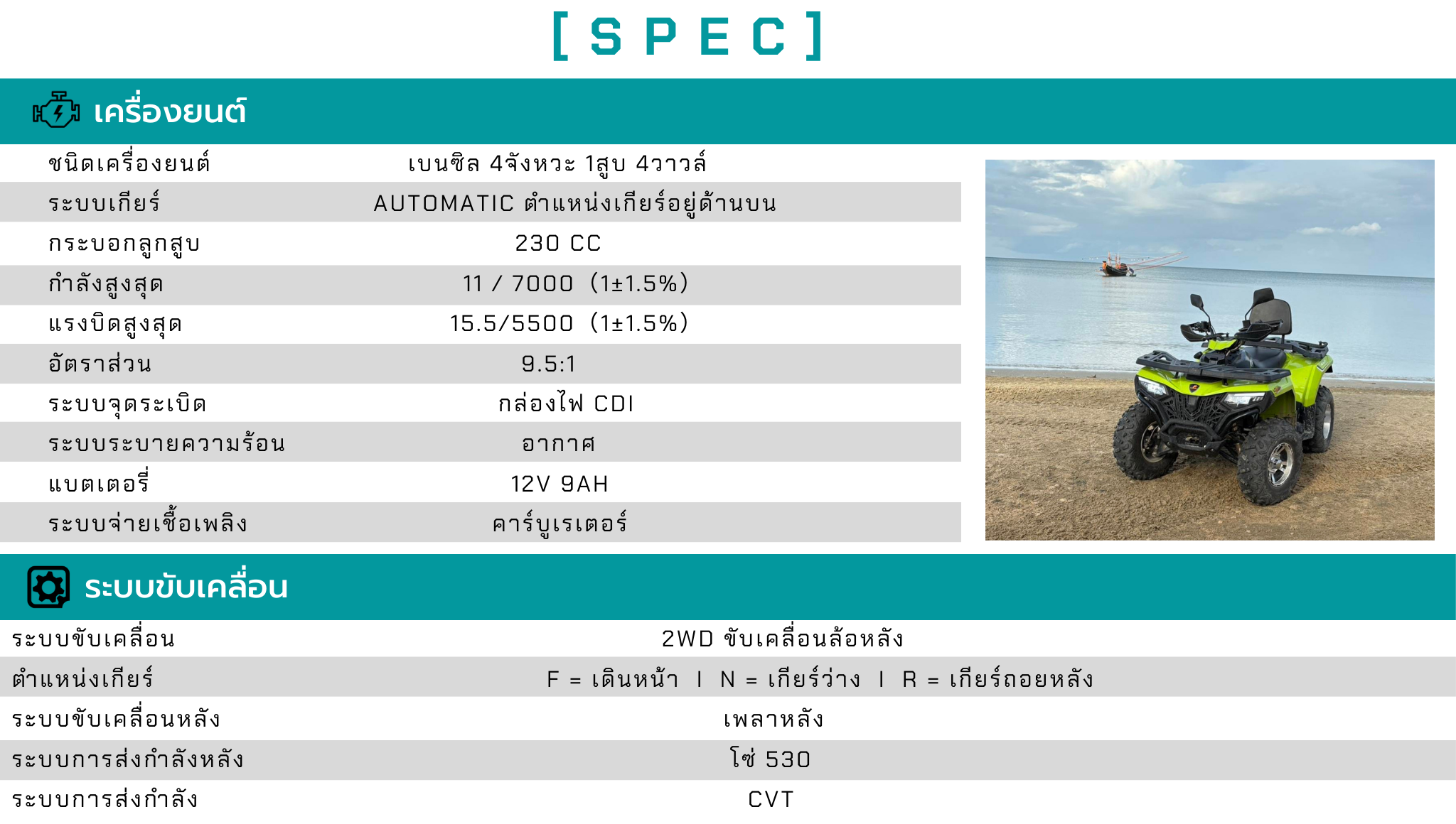 เอทีวี คูเปอร์ สนามเช่า การเกษตร Cooper ATV